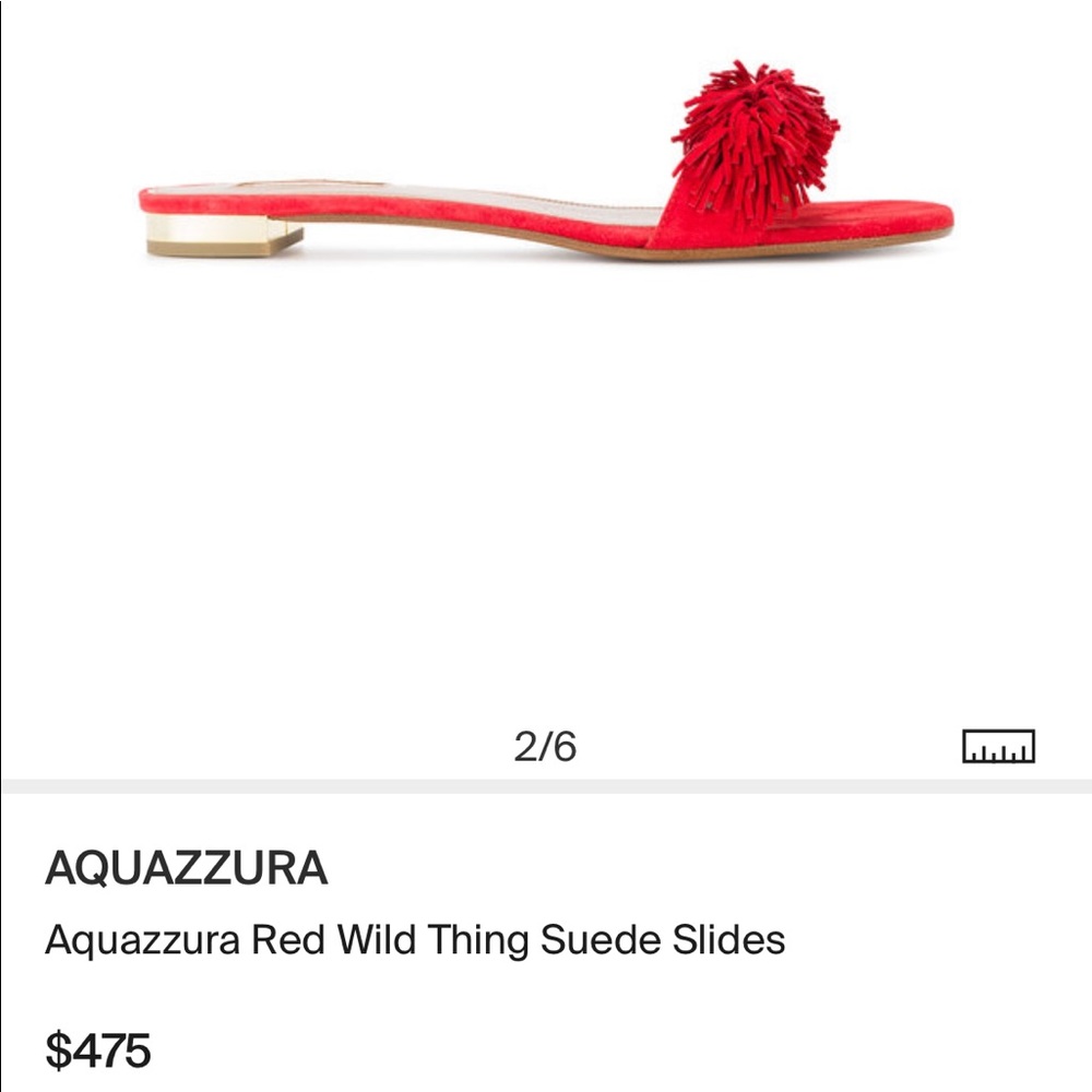 SALE ✨BNIB Aquazzura red wild thing sandals✨